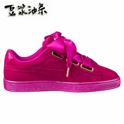 Puma Suede Basket Heart Women Shoes--005